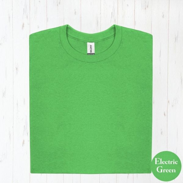 Gildan500-folded-mockup-electricgreen