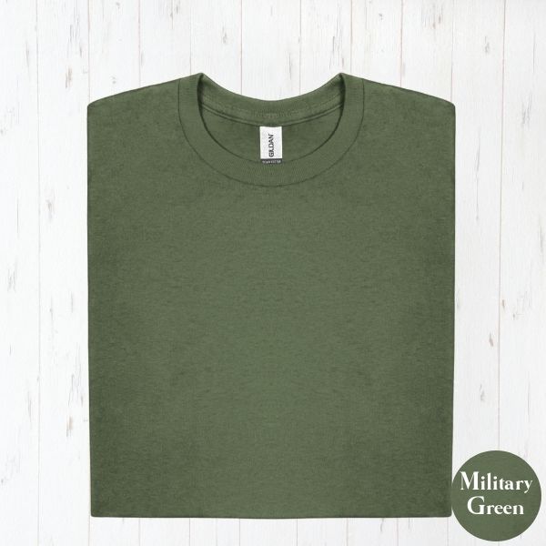 Gildan500-folded-mockup-militarygreen