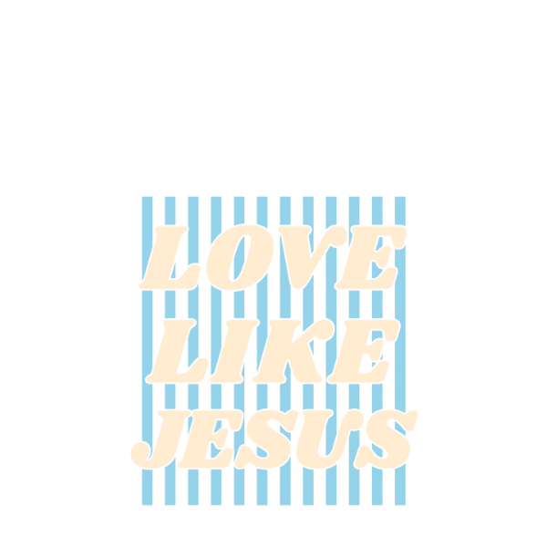 Love Like Jesus-blue-design
