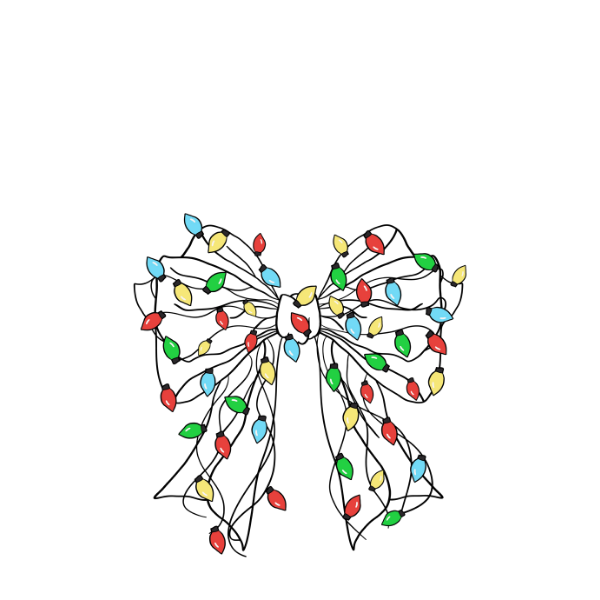 Christmas Light Bow-design