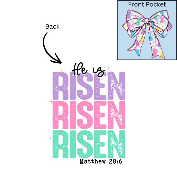 He is Risen Peep Bow-no bow-both-design2