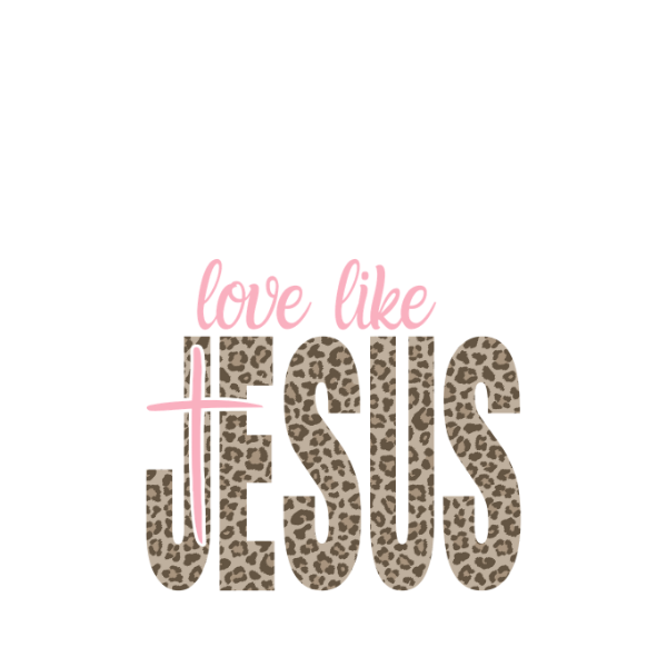 Leopard Love Like Jesus-design